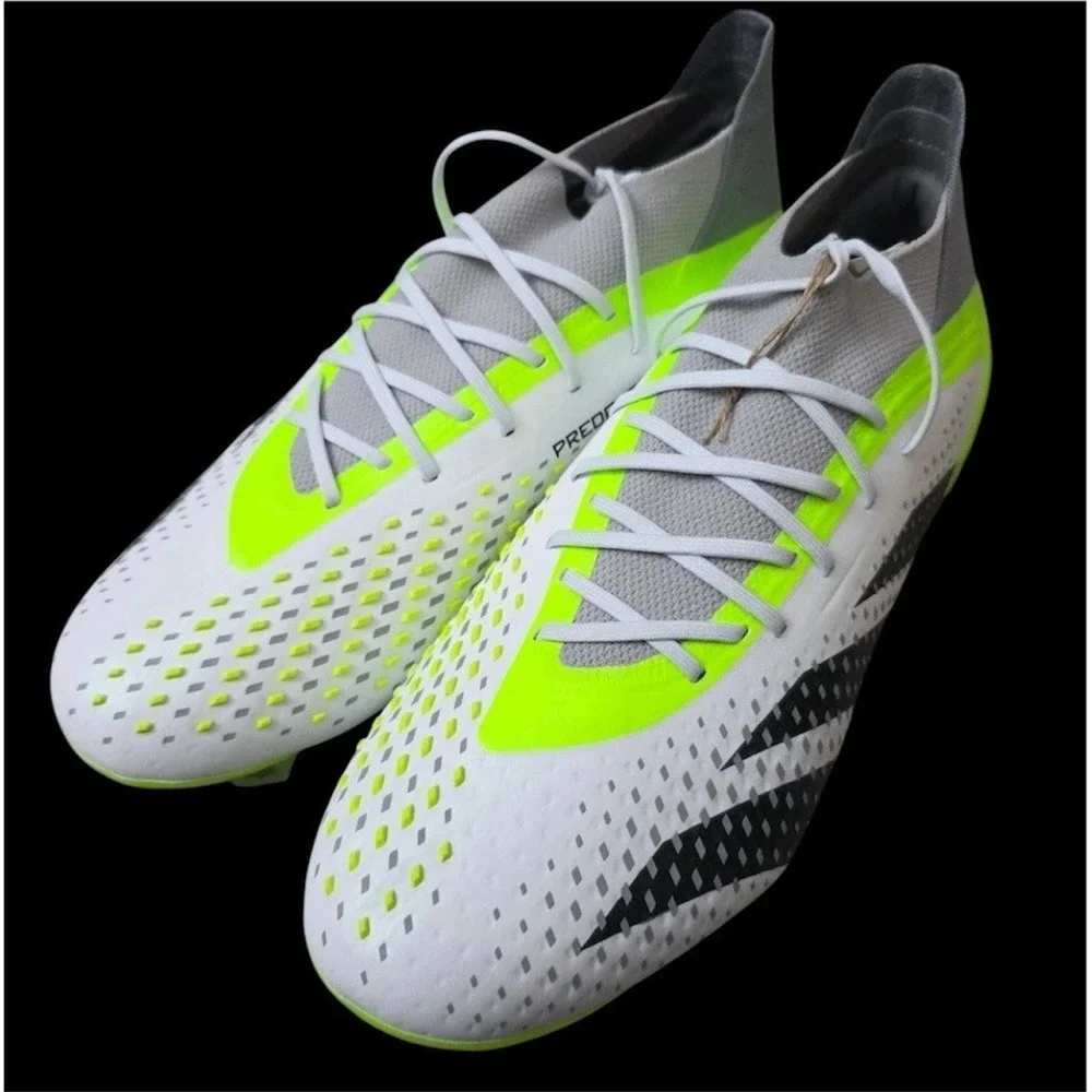 Adidas Predator Accuracy.1 FG White/Green Soccer Cleats Mens Size‎ 11 New GZ0035